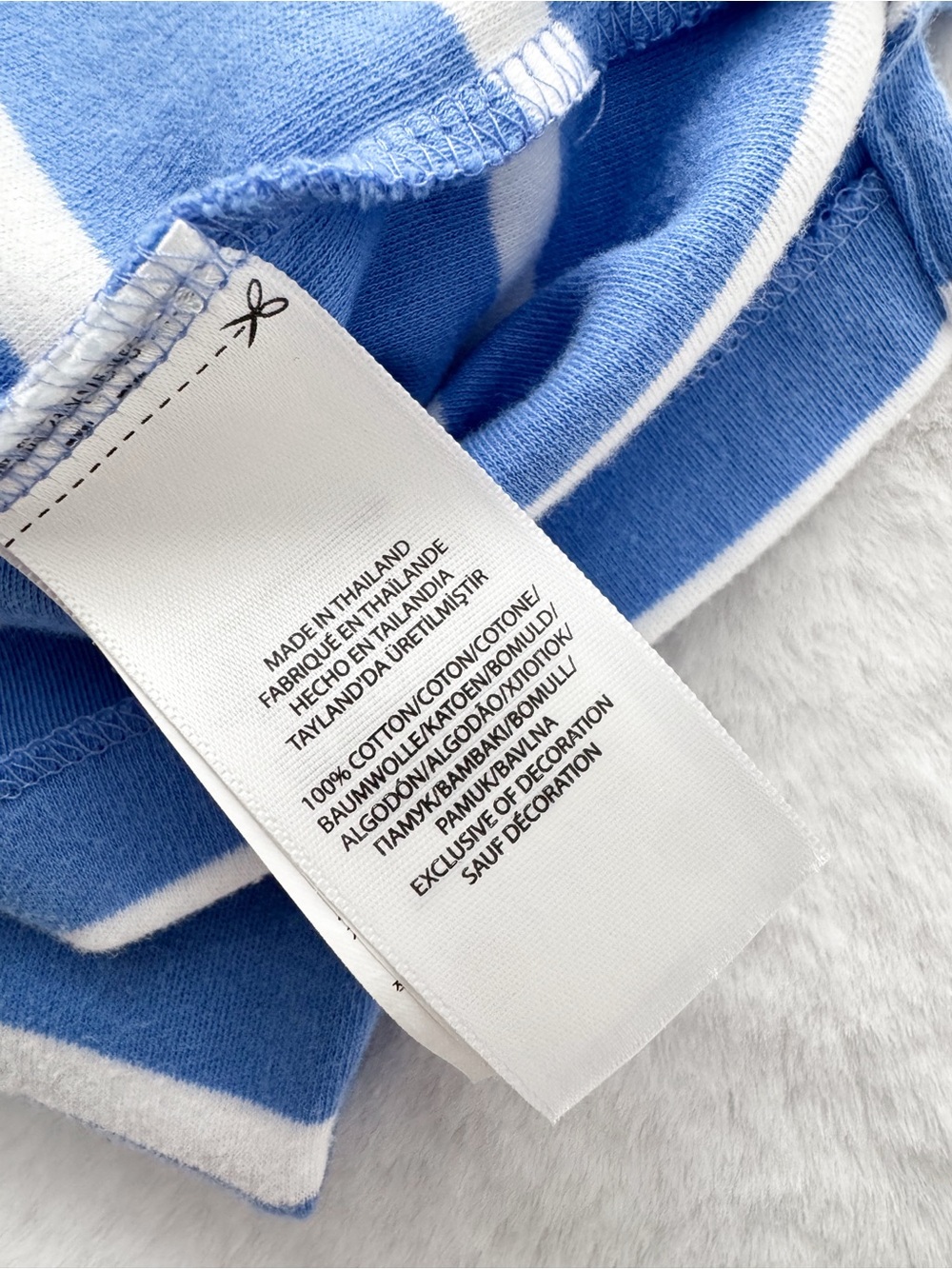 Polo Ralph Lauren Blue White Striped Polo Mini Dress Nautical Cotton Preppy - Picture 7 of 10